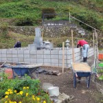 三次市布野町にて、墓地のブロック積みをしました！！