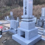 福山市加茂町にて、墓地のブロック積み、巻石・お墓の基礎工事（納骨室）〜墓建てをしました！！