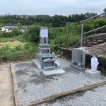 広島県三次市にて、新しくお墓（和型墓石）を据え付けました！！